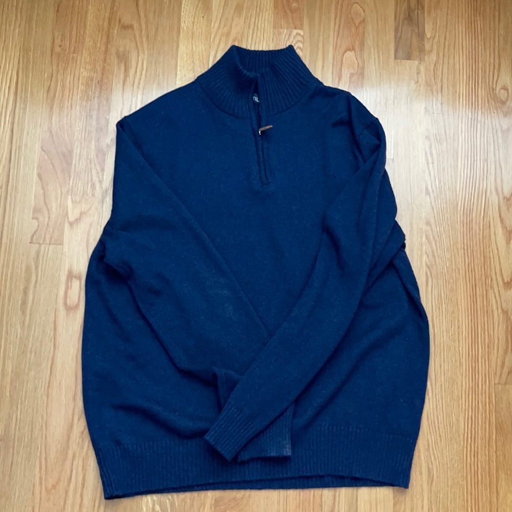 Blue pullover sweater